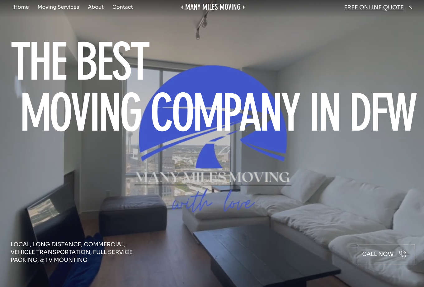 Platinum Marketing Agency. Moving Website Designer.